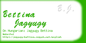bettina jagyugy business card